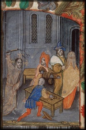 The purification of the temple: Christ drives the moneychangers from the temple