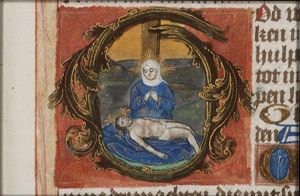 Pietà: Mary mourning the dead Christ