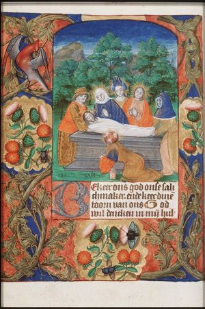 The entombment of Christ