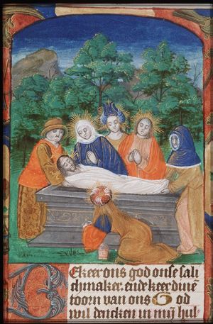 The entombment of Christ