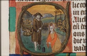 Christ appears to St. Mary Magdalene as a gardener
