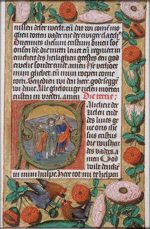 Journey to Emmaus: Christ and the two pilgrims on their way
