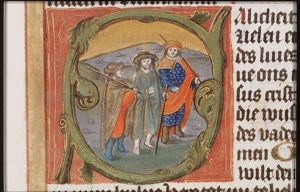 Journey to Emmaus: Christ and the two pilgrims on their way