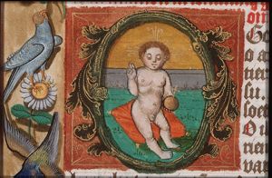 Salvator Mundi: the Christ-child holding an orb