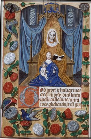 Anna selbdritt: Anna, Mary and the Christ-child close together