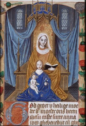 Anna selbdritt: Anna, Mary and the Christ-child close together
