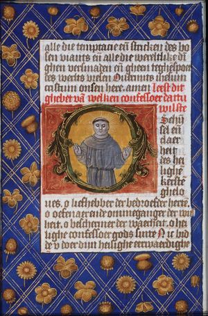 St. Francis of Assisi showing his stigmata