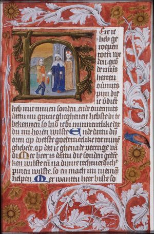 David accompanied by Bathsheba, gives Uriah a letter for Joab