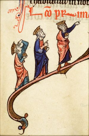 The three Magi see the new star