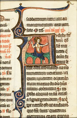 The Resurrection: Christ steps out of his tomb