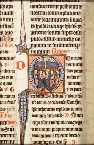 Pentecost: the Holy Spirit descends upon the apostles