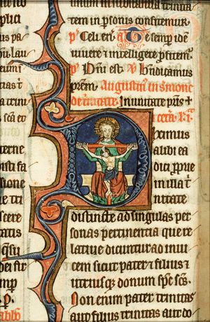 The Trinity: God the Father holding the crucifix (Mercy-Seat)