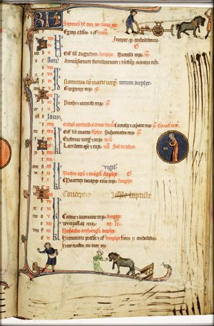 September: a man sowing