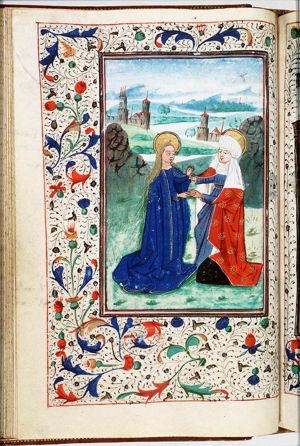 The Visitation: Mary meets St. Elisabeth