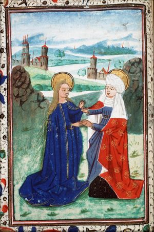 The Visitation: Mary meets St. Elisabeth