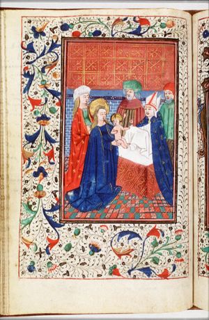The presentation in the temple: Mary presents the Christ-child to Simeon