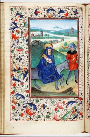 The Flight into Egypt: Mary, St. Joseph and the Christ-child on their way