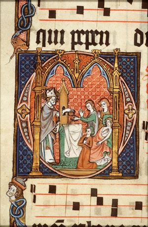 St. Nicholas, Bishop of Myra, gives secretly dowries to three poor girls