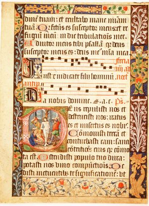 The tortures of Christ: Christ is flagellated