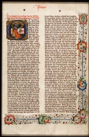 St. Jerome writing his Prologue to the Bible