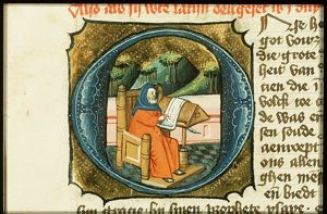 St. Jerome writing his Prologue to the Bible