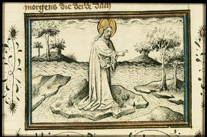 The Creation: division of sea and earth; creation of trees and plants
