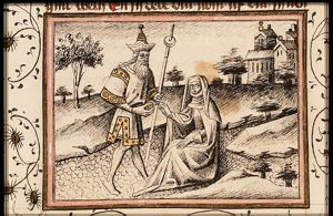 Judah gives his ring and staff to his daughter-in-law Tamar