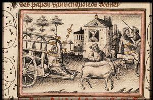 Joseph's Triumph: Joseph is led through the city on Pharaoh's chariot