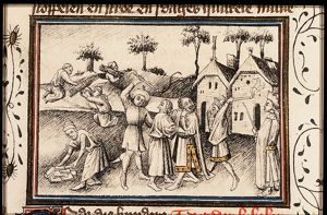 The foremen of the Israelites are scourged by the Egyptian overseers