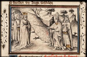 The first plague: the water is changed into blood