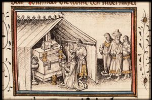 Moses dedicates the Tabernacle