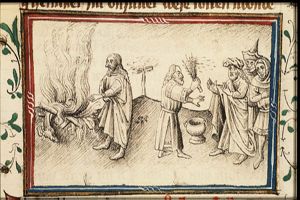 Eleazar's offering; Eleazar sprinkles the unclean with hyssop
