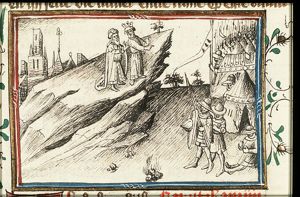 Balaam is taken up to the high places of Baal and sees the Israelites