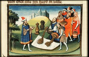 Gideon receives the golden jewels of the slain Midianites to make an ephod
