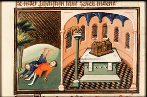 Disasters occurring when the Philistines possess the Ark of the Covenant