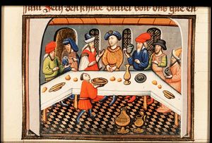 Saul at the feast in Samuel's house