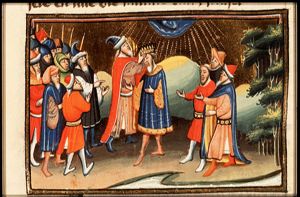 Samuel crowns Saul king at Gilgal