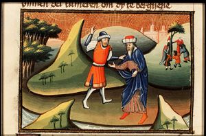 Zedekiah strikes the prophet Micah in his face