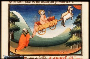 Elisha sees Elijah taken up to heaven in a chariot of fire