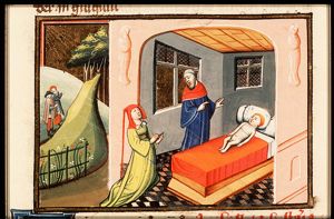 Elisha raises the son of the Shunammite widow