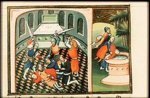Jehu has the worshippers of Baal killed; the death of the relatives of Ahaziah