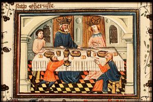 Esther's banquet: Esther accuses Haman before Ahasuerus