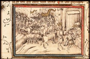Pausanias carries off Olympias; Alexander lets the dying Philip kill Pausanias