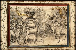 Alexander uses a ruse to hide his army from Darius