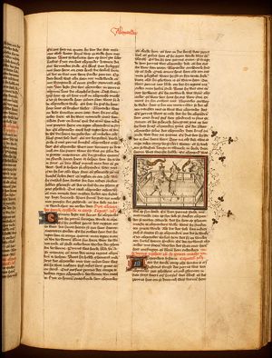 Alexander defeats King Porus in single combat