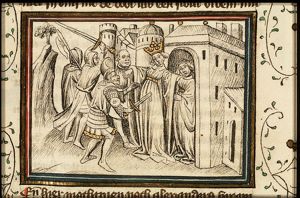 Olympias is killed by the soldiers of Cassandre