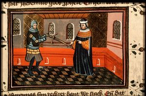Judas Maccabeus vision: Jeremiah gives him a golden sword