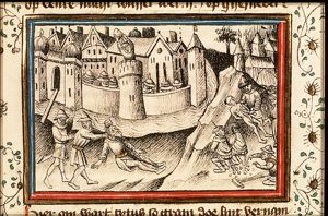 The Romans search for the gold that the Jews have swallowed