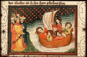 Christ stills the storm on the Sea of Galilee