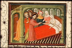 Christ raises the daughter of Jairus